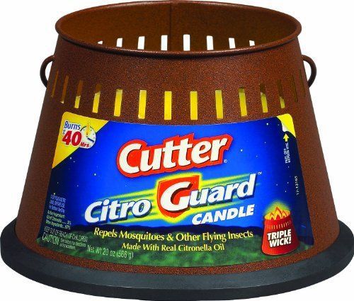 NEW Cutter HG-95784 CitroGuard 20-Ounce Insect Repellent Triple Wick Candle  Cas