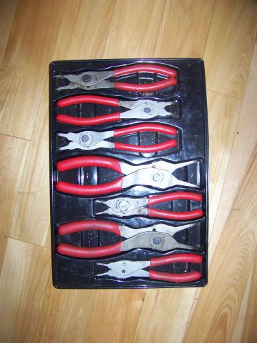 Snap-On Tools Convertible Snap Ring Pliers Set Lot 7 Pcs. - SRPC107 Real Deal!!