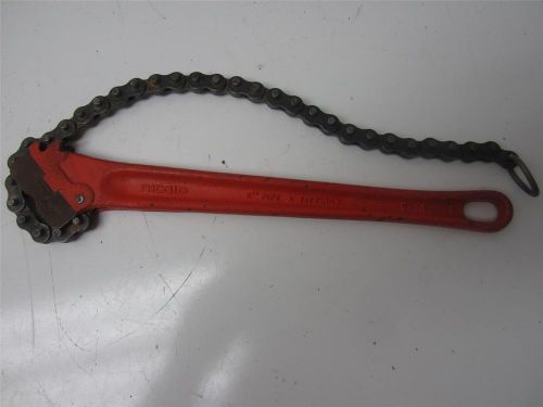 Ridgid c-14 heavy duty chain wrench 2&#034; pipes and fittings for sale