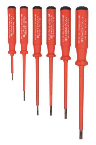 Pb swiss tools pb 5540 screwdriver set slotted 1000v insulated electrotool 6pc for sale