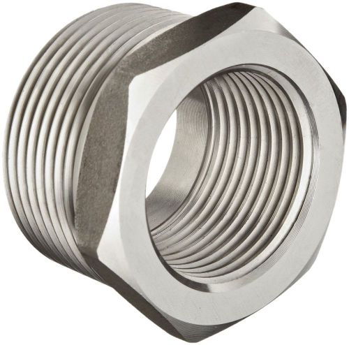 Stainless steel 304 pipe fitting, hex head bushing, class 1000, 1-1/4&#034; npt male for sale