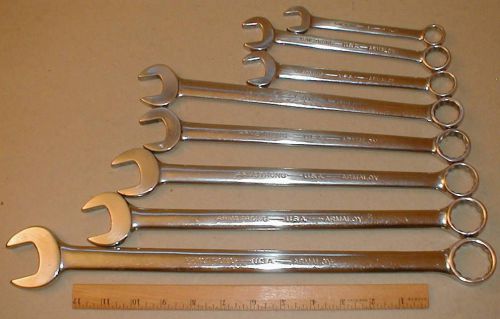 Lot Armstrong Combination Wrenches Mechanics Tools