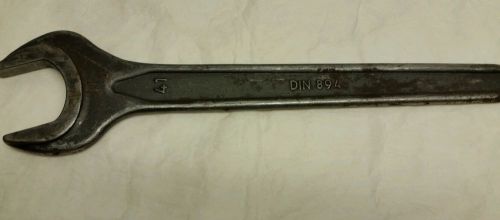 Metric m41 model din 894 41mm single open end wrench 13&#034; long very nice for sale