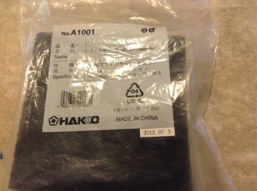 Hakko A1001 pkg w/5 Activated Carbon Filter for 491, 493, FA400 and HJ3008