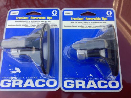 BRAND NEW GRACO 10&#034; WIDE TrueCoat Reversible Paint Spray Tip XWD517 517 Lot Of 2