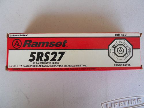 Ramset 5rs27 .27 caliber strip red power loads**new*** for sale