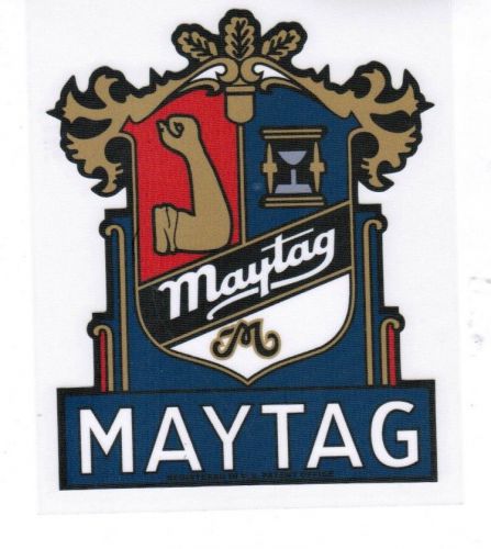Maytag Crest Model 98 82 72 Gas Engine Motor Washing Machine Hit &amp; Miss Decal