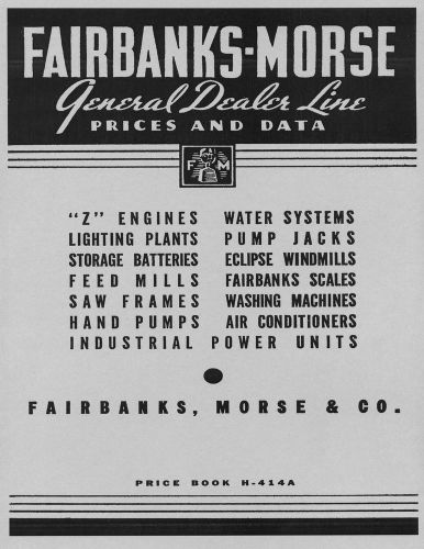 Fairbanks Morse Catalog  1935