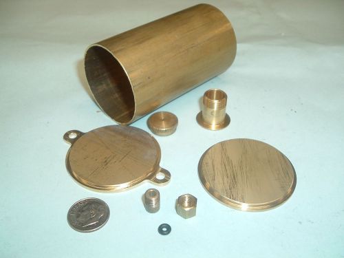 Model hit and miss gas engine brass fuel tank kit 1-3/4&#034; in diameter for sale