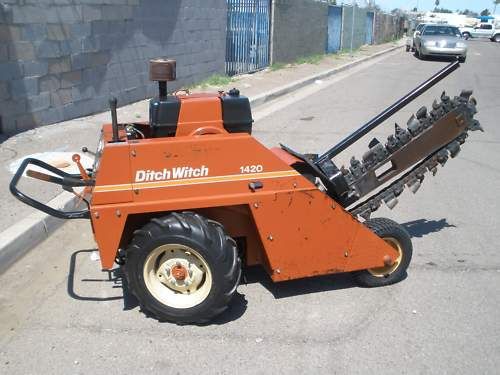 Ditch witch 1420 walk behind trencher 509 hrs. a-1 condition for sale