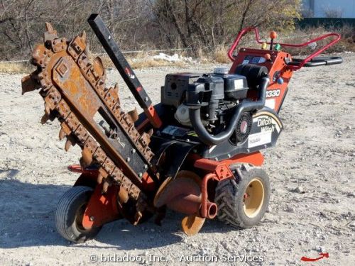 2008 ditch witch 1330 walk behind self propelled trencher honda engine bidadoo for sale