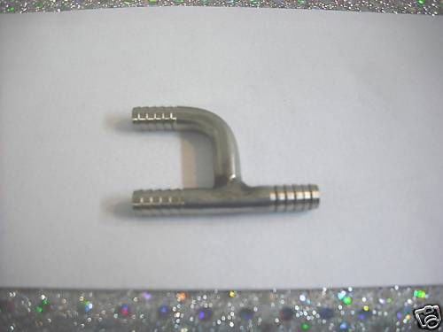 Stainless fitting &#034;y&#034;   1/4 barb x 1/4 barb x 1/4 barb for sale