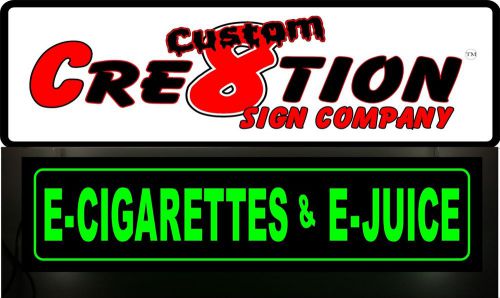 Led light up sign - vapor e-cigarettes &amp; e-juice - neon/banner alt 36&#034;x12&#034; for sale