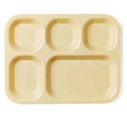 Beige Cambro 14105CW-133, 5 Compartment Trays, Case of 24