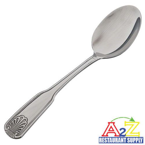 48 pcs restaurant quality stainless steel table spoon flatware sea shell for sale