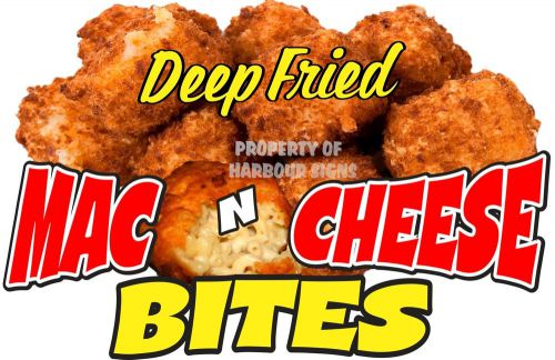 Deep Fried Mac N Cheese Bites Decal  14&#034; Restaurant Concession Food Truck