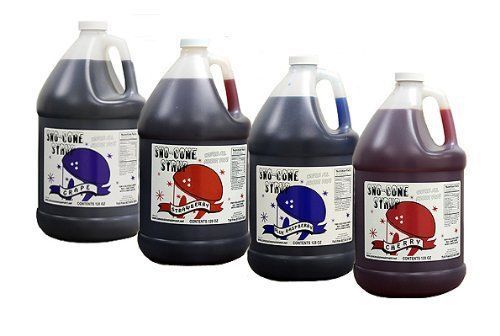 New blue raspberry  cherry  grape  strawberry snow cone &amp; shave ice syrup-mixed for sale