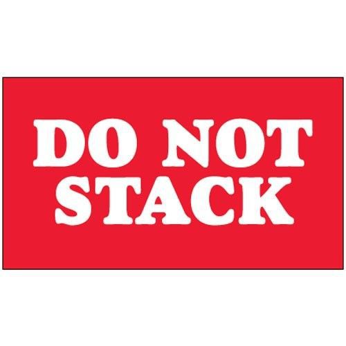 &#034;Do Not Stack&#034; 3&#034; x 5&#034; Packaging Labels - 500 / rl