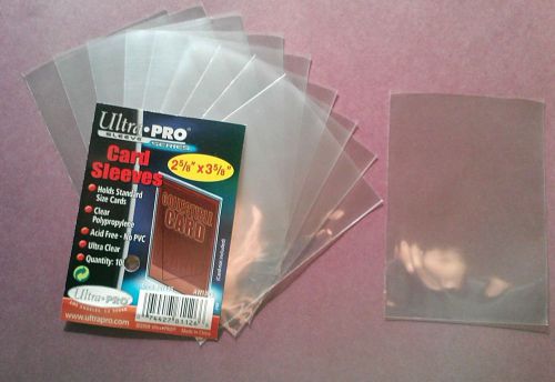 10 ULTRA PRO SOFT CARDS SLEEVES Protector,ACEO,Sport,Collectible, acid free!