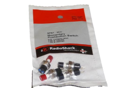 NewRadioshack MINI SPST 0.5-AMP MOMENTARY SWITCH (4-PACK) Model 275-1547