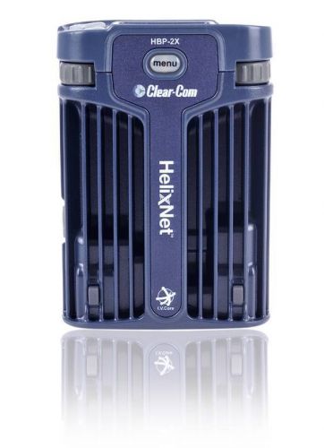 New clear-com hbp-2x: helixnet digital 2-channel dual listen monaural beltpack for sale