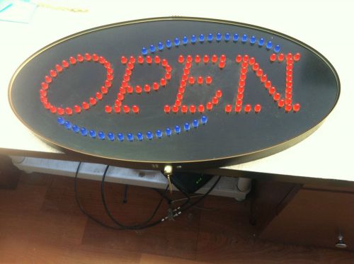 Led open sign op-1 w/chain for sale