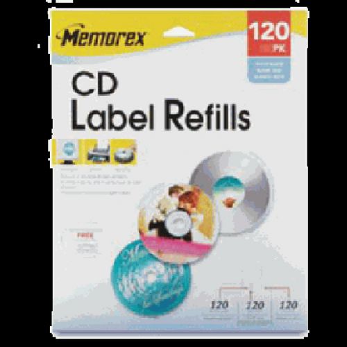 Memorex Label Refills plus Bonus Jewl Case