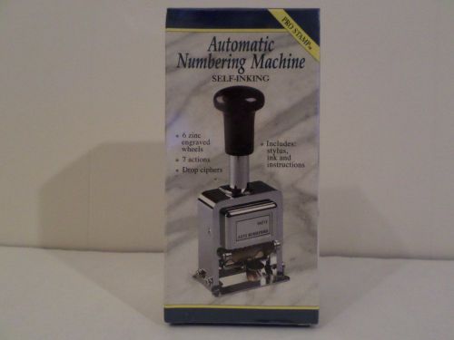 ROGERS AUTOMATIC NUMBERING STAMP MACHINE Adjustable Sequential Repeater SEALED