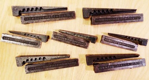 7 SETS (14 PIECES) -TWO SIZES- Cleaned Tested HEMPEL&#039;S Wedge Letterpress QUOINS