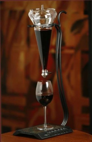 Travaso RoJaus Grapevine glass ball Wine Aerator Decanter touch-less dispenser