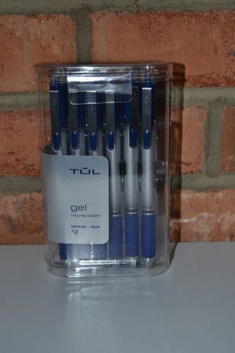 Tul Gel Retractable Pens Medium 0.7 mm 12 Pack (Blue) NIP
