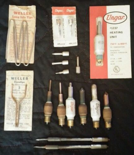 Ungar Weller Soldering Iron Heating Units Elements Tips-Some New