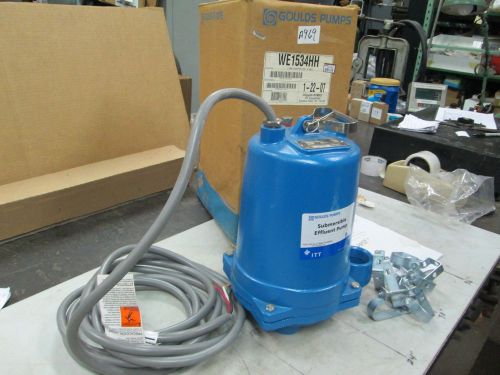 Goulds submersible effluent pump #we1534hh 2&#034; outlet 1.5 hp 460v 3 phase (nib) for sale