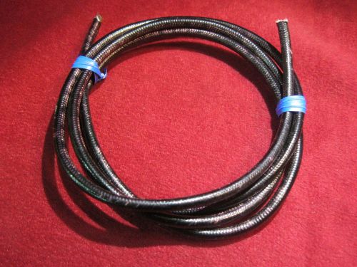 Srml black 14 awg 80&#034; inch fiber glass braid appliance hi temp wire stage light for sale