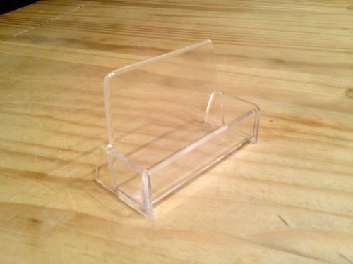 25 Clear Business Card Holder Display Stands