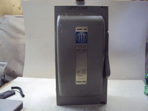 ITE GENERAL DUTY SAFETY SWITCH JN-424 200 AMP 240 VOLTS AC 3 PH  USED