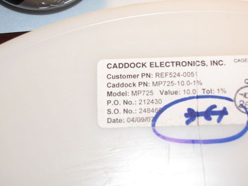 Caddock MP725-10.0-1%  Surface Mount Power Film Resistors ( a lot of 73 pcs)
