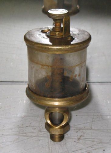 Vintage Lunkenheimer No.4 Brass and Glass Oiler Hit Miss Engines