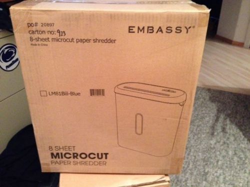 Embassy Microcut 8 sheet Paper Shredder