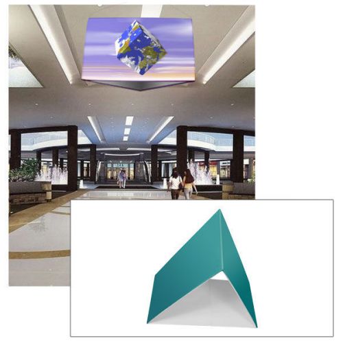20ft triangular fabric tension hanging sign(graphic printing included) for sale