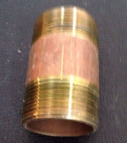 11/2&#034; x 3&#034;. brass pipe nipple, npt threaded for sale