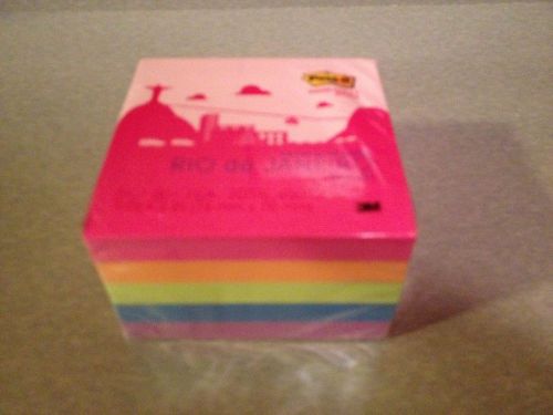 Super Sticky Post It Notes 3x3 Colors of the world Brazil!! (Great Buy)!