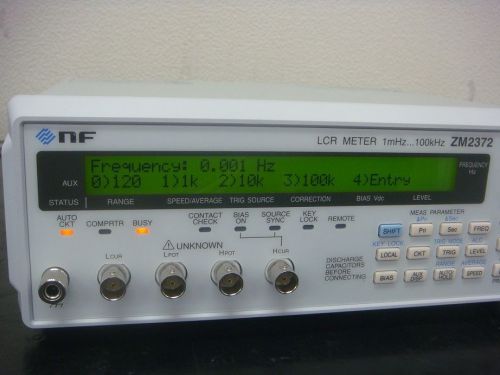 NF ZM2372 1mHz-100kHz LCR Meter