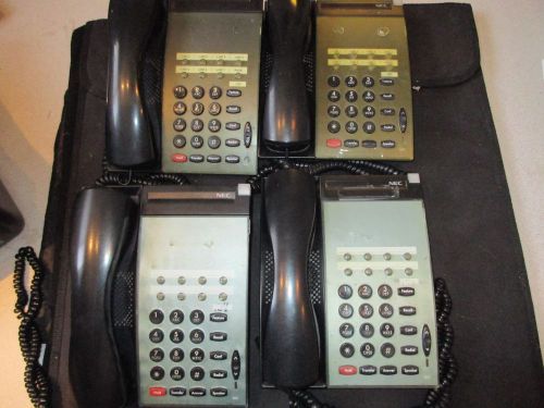 NEC DTU-8-1 (BK) System Telephones - LOT OF 4 - Black (I9)