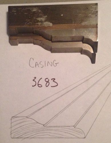 Lot 3683 Casing Moulding Weinig / WKW Corrugated Knives Shaper Moulder