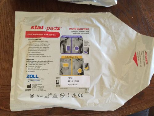 Zoll Stat Padz Multi Function Adult AED Defib Pads Expired 12/08/2014 Lot Of 14