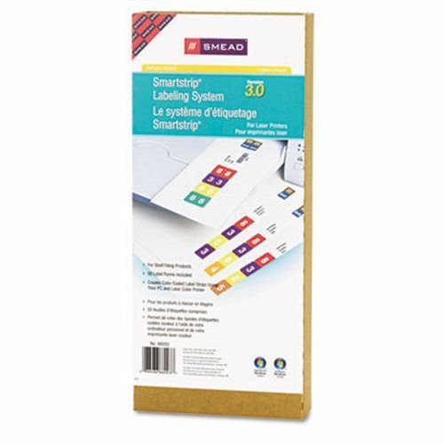 Smead labeling system kit w/cd software &amp; 50 label forms, laser (smd66003) for sale