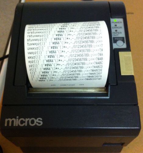 Micros TM-T88II M129B Epson Thermal Printer w/ Micros IDN &amp; PS-170 Power Supply