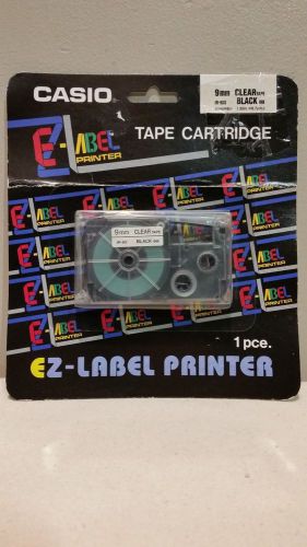 Casio EZ-Label Printer Tape Cartridge 9 mm Black