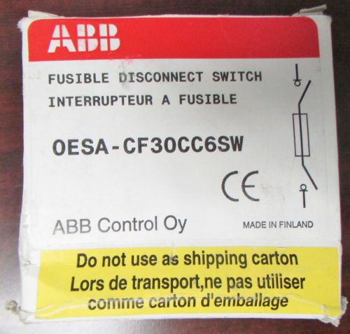 ABB Fusible Disconnect Switch 30 AMP 600V OESA CF30CC6SW